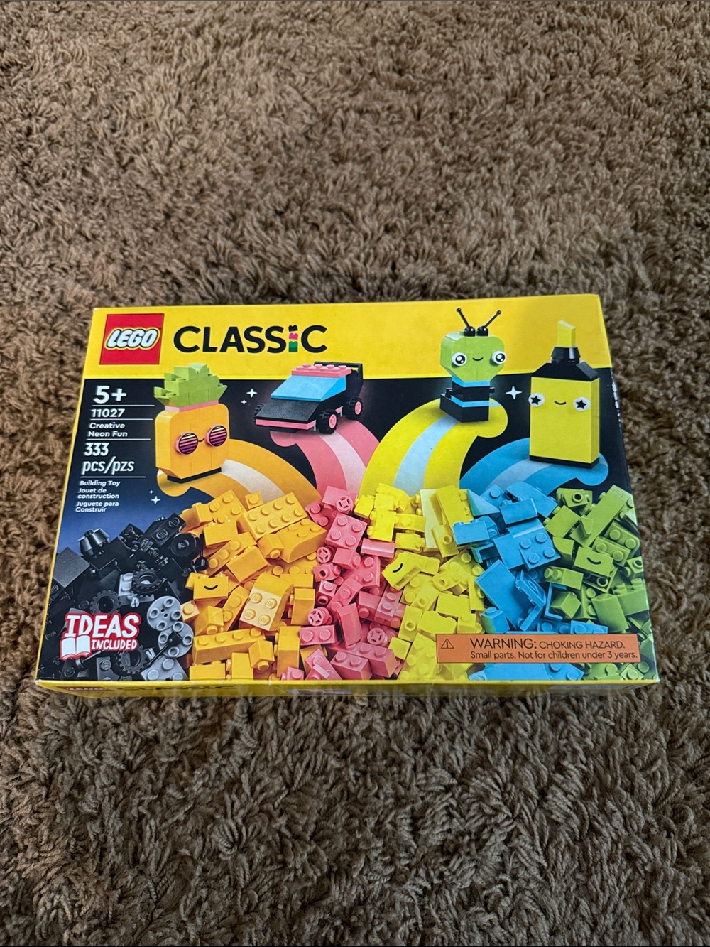 Lego Classic Bright Bricks Set – Yellow Pink Blue Green Black